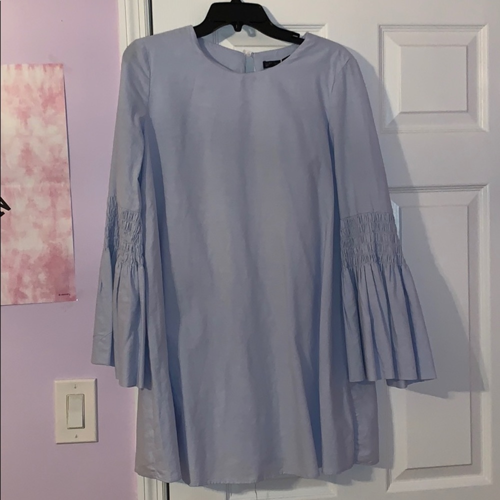 NEW ZARA Baby Blue Skort Dress Trafaluc Collection